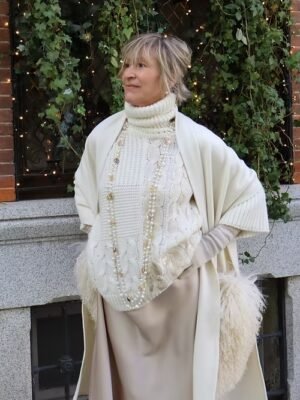 Jersey crudo ochos encerado cuello